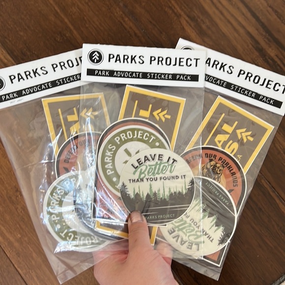 Parks Project Other - Parks Project Sticker Pack - 3 Packs NEW